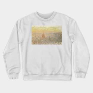 View of Rouen by Claude Monet Crewneck Sweatshirt